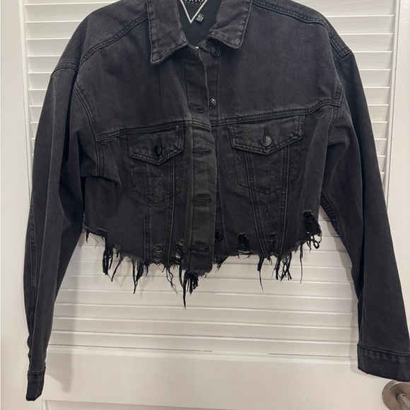 MARILYN DON'T CARE Crop Denim - Picture 2 of 4